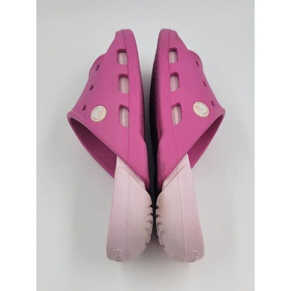 Crocs Classic Kids Slides Girls Pink Size 3 Junior - Picture 5 of 7